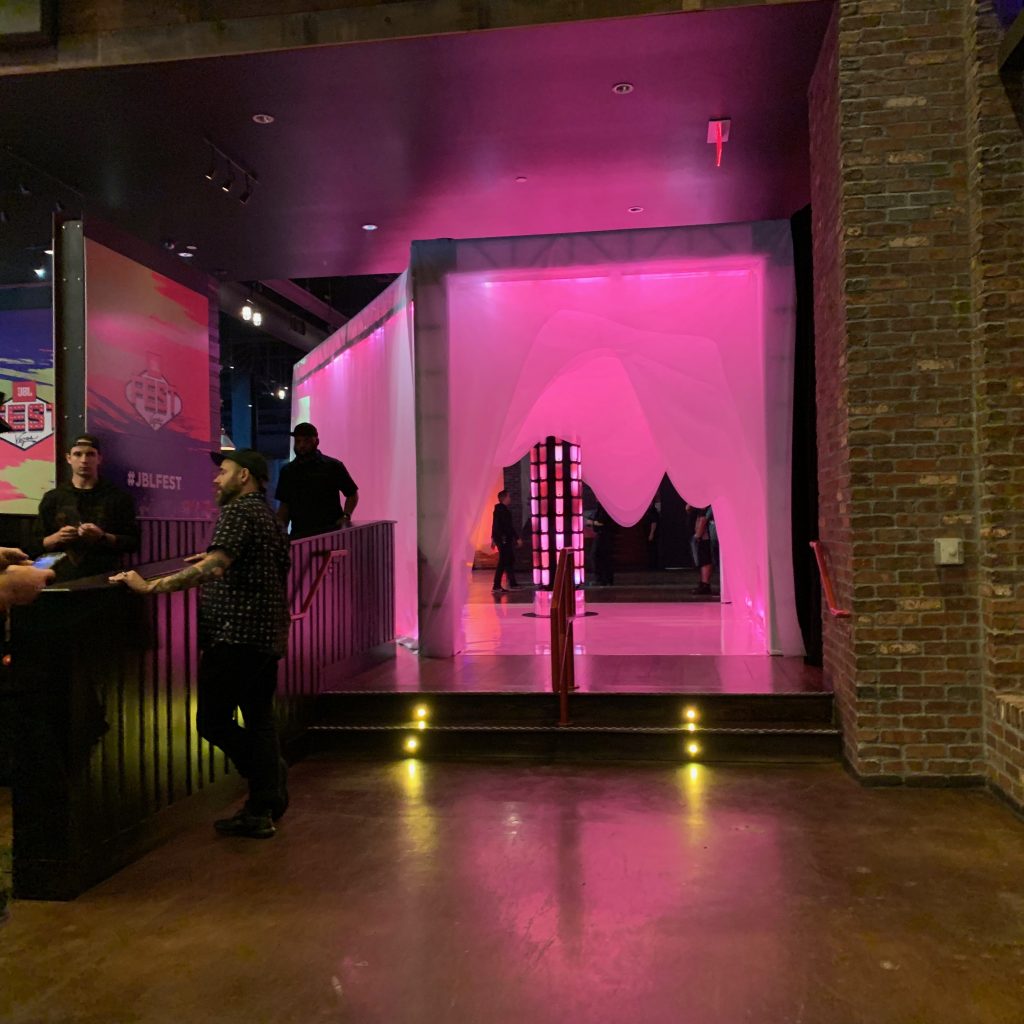Atmospheric entryway for this JBL Product Launch Festival