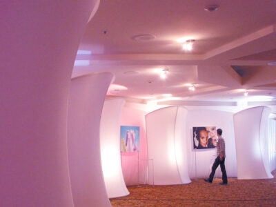 Fabric walls as gallery