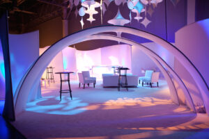 The Originators Design portable walls for VDA Lounge Event Marketing