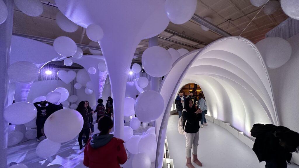 The entrance to the Creamy Center at the Kinderland immersive brand activation.