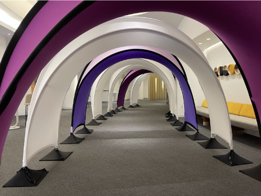 A Very Brief History Of The Arch Originators Design series of immersive arches stretch fabric arch shapes 3d